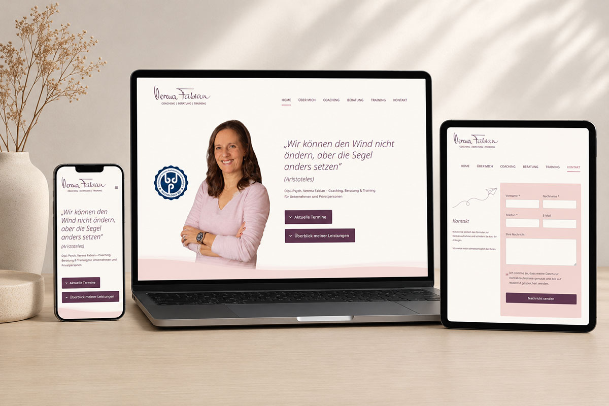 Website für Verena Fabian
